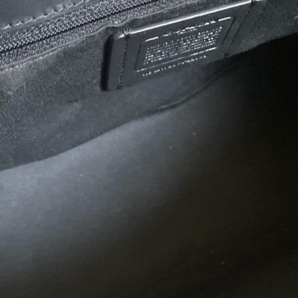 π£ COACH Faye π£ Mixed Materials Backpack in Black. - Picture 8 of 16